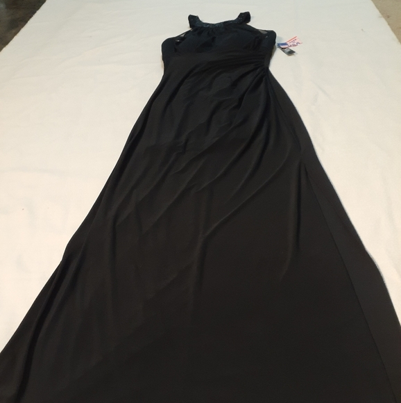 NWT Nightway Black Size 6 Long Dress - Picture 1 of 8